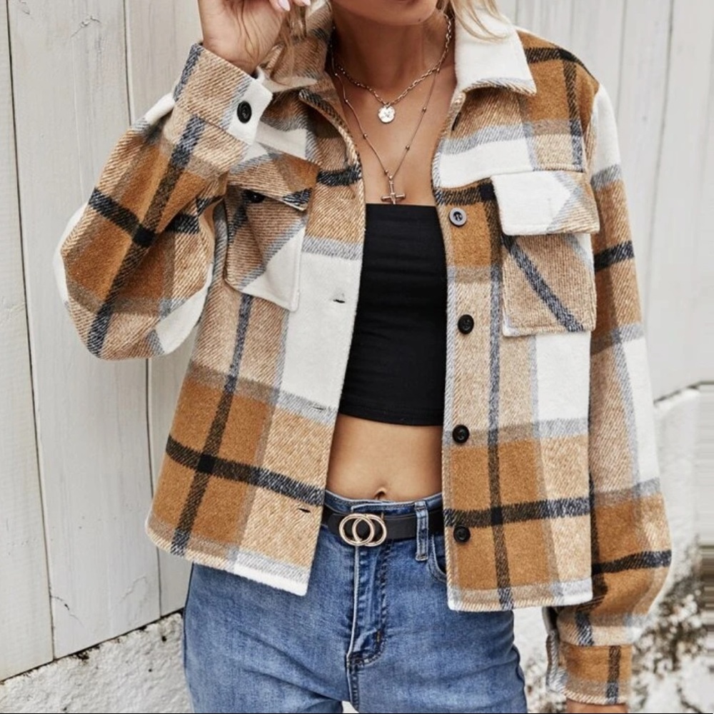Plaid flap pocket jacket - Picture 5 of 5